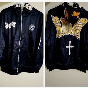 Black and Gold Graphic Hoodie